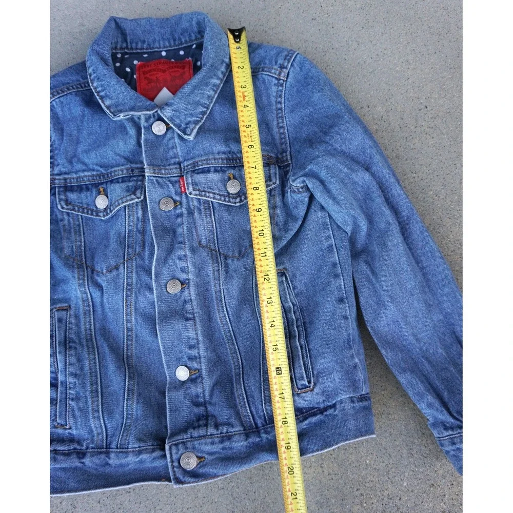 Levi's Classic Kids‎ Denim Jean Trucker Jacket Youth Medium 10-12 Yrs